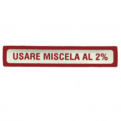 ADESIVO VESPA USARE MISCELA 2% PICCOLO